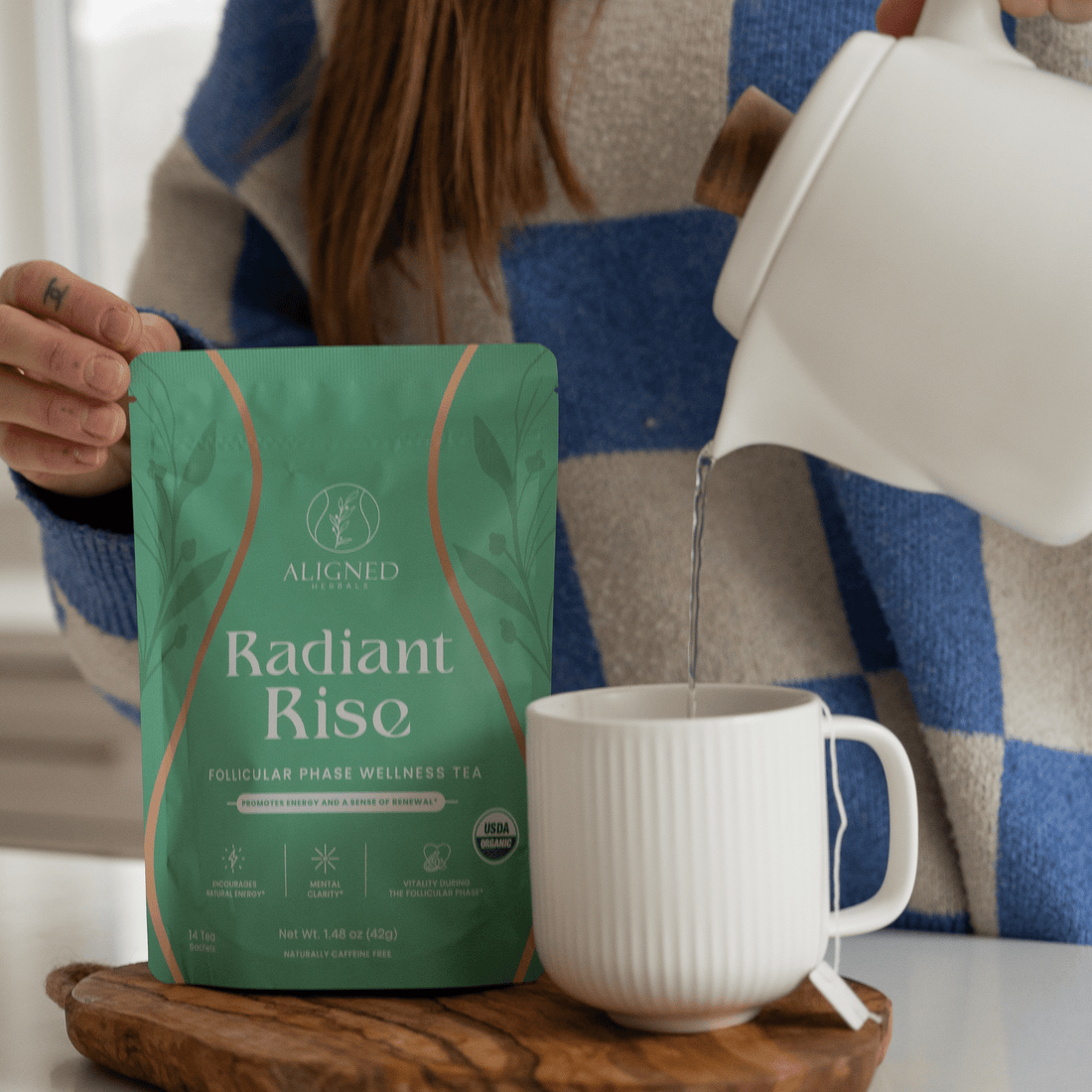 Radiant Rise – Organic Follicular Phase Wellness Tea