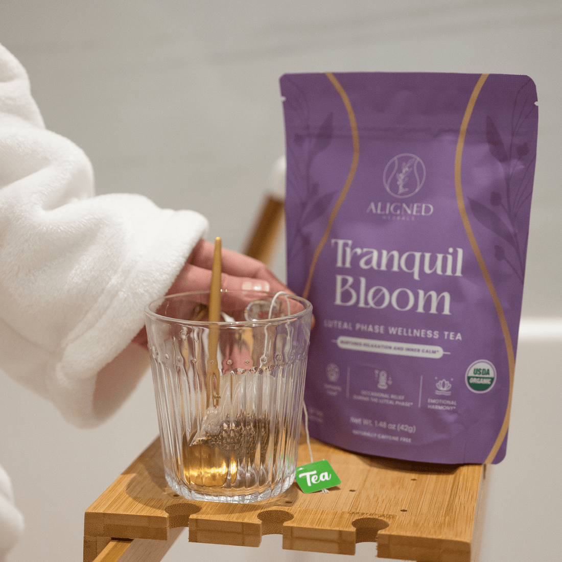 Tranquil Bloom – Organic Luteal Phase Wellness Tea